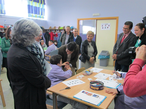 Visita del Conselleiro de Política Social a Aspaber Visita del Conselleiro de Política Social a Aspaber